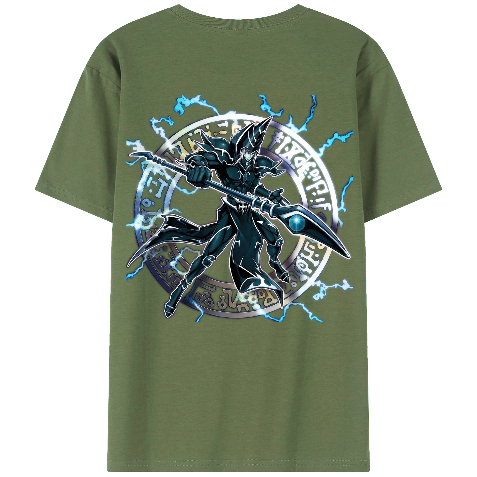 （画像用） 遊☆戯☆王 Yu-Gi-Oh! 綿100％ メンズ半袖Tシャツ（バックプリント） 通気性